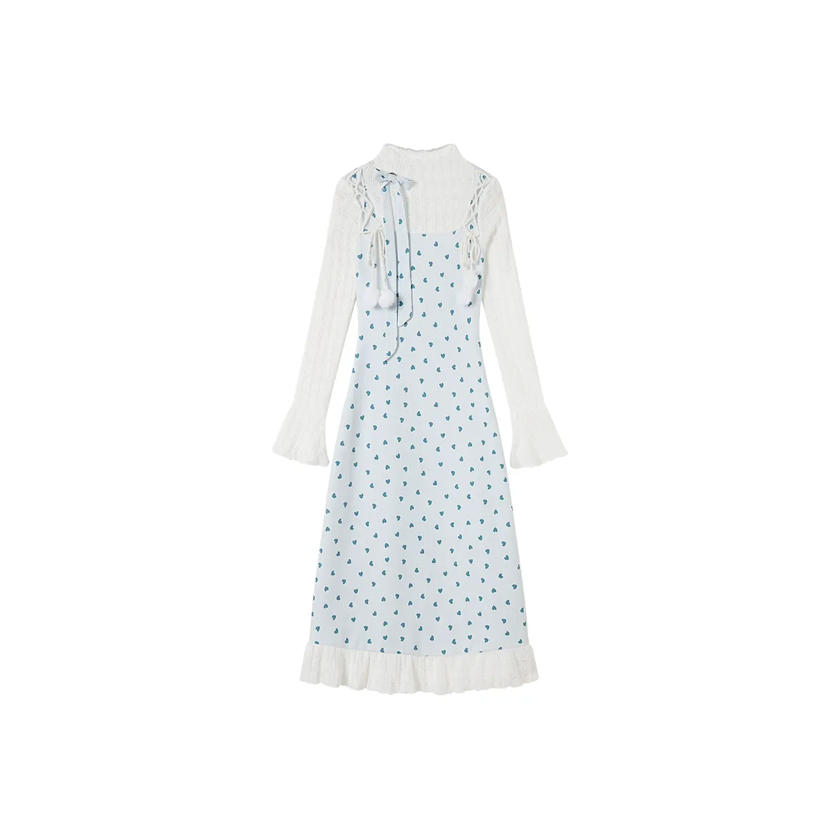 FABRIC PIG Длинное платье с длинными рукавами женское