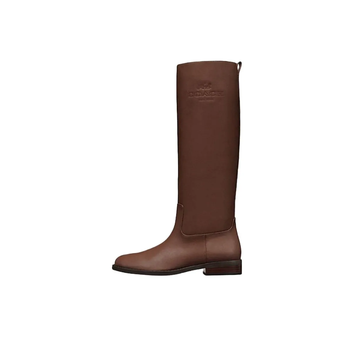 COACH Женские сапоги на высокий каблук коричневые