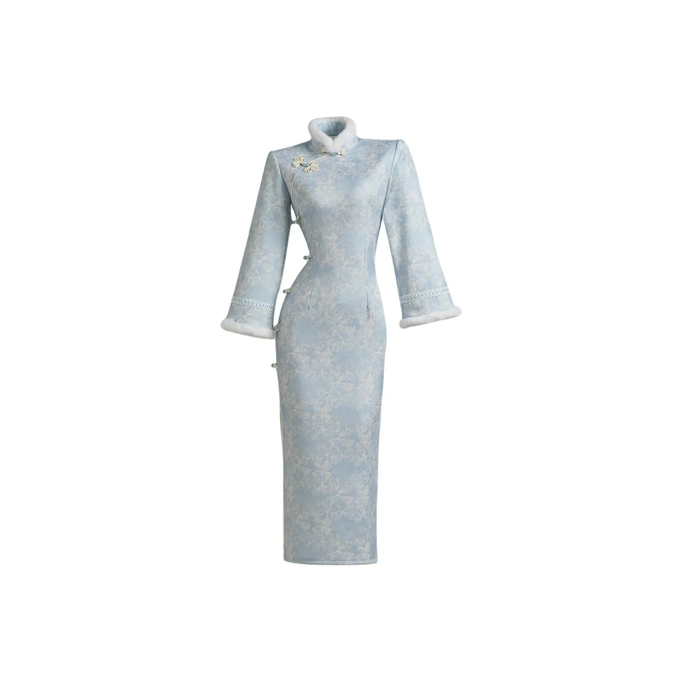 VENICEW Длинное платье с длинными рукавами женское