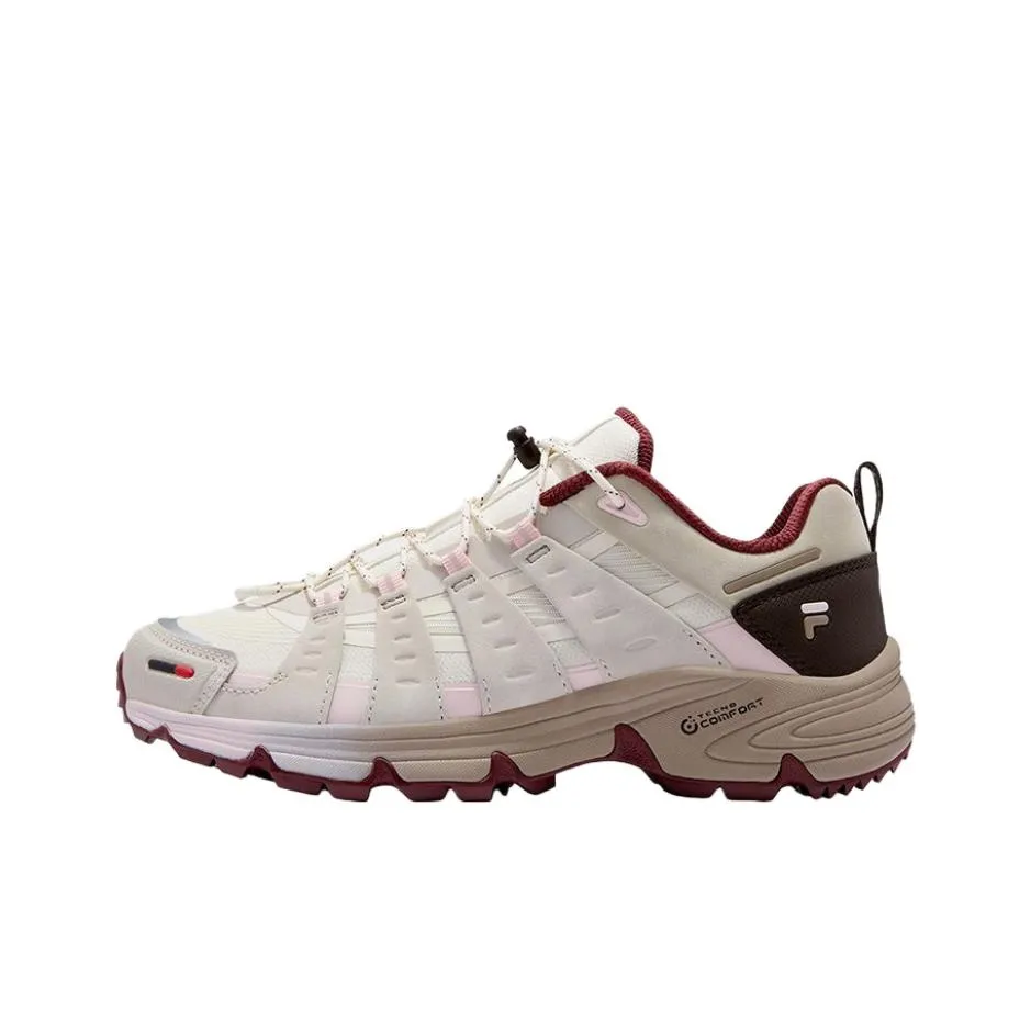 FILA FUSION COMO X Устойчивая к истиранию Светоотражающая Альпинистская Обувь Женская Бежево-Розовая