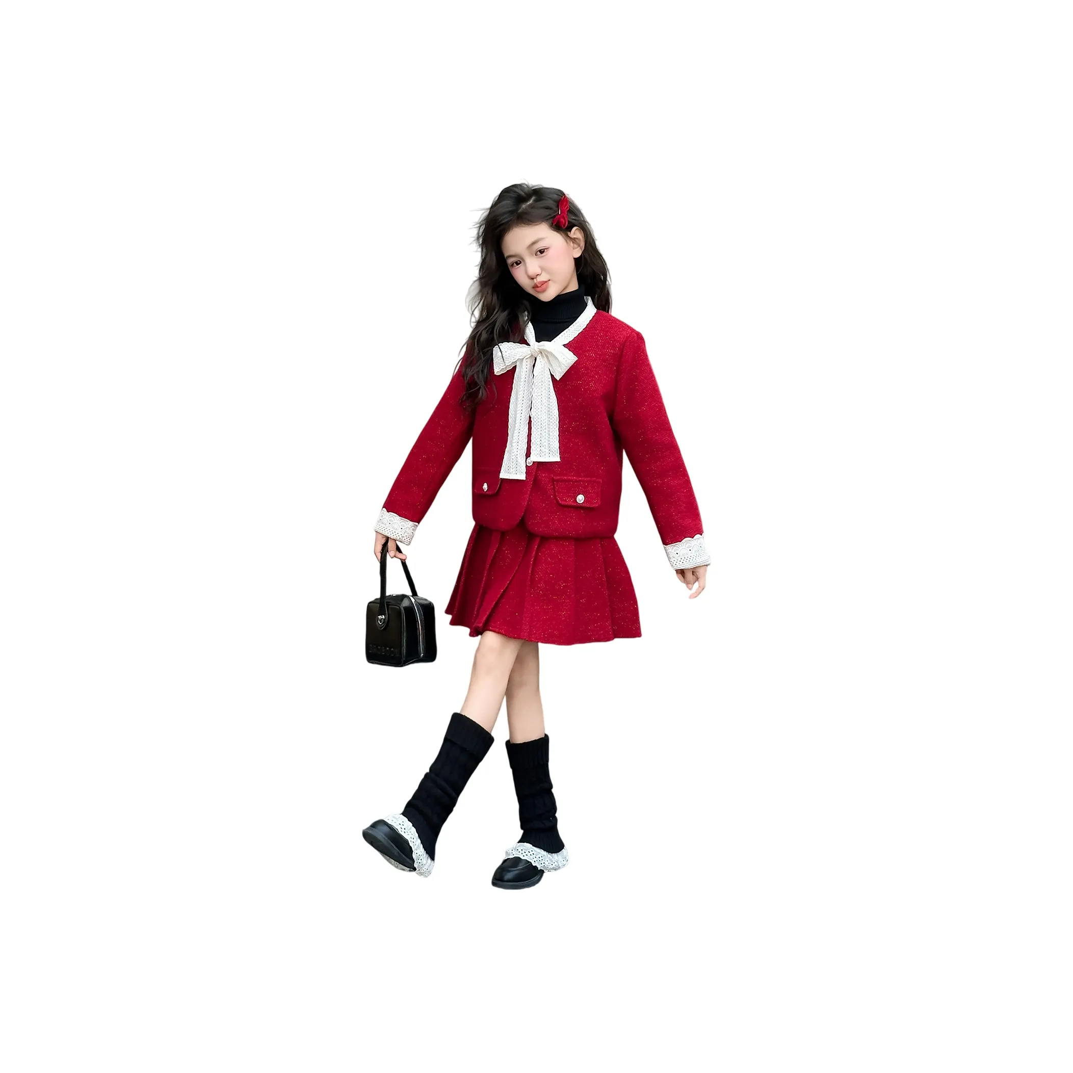 PLANDOO Новогодний красный KIDS Комплекты с юбкой