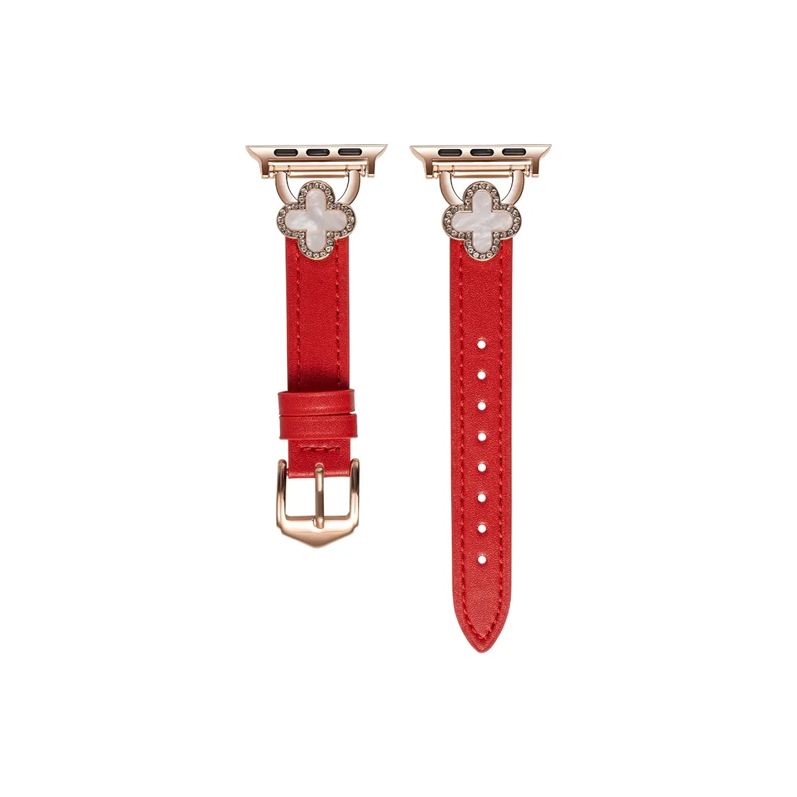 SOUTU Ремешок Apple Совместимость Коровья кожа Металл