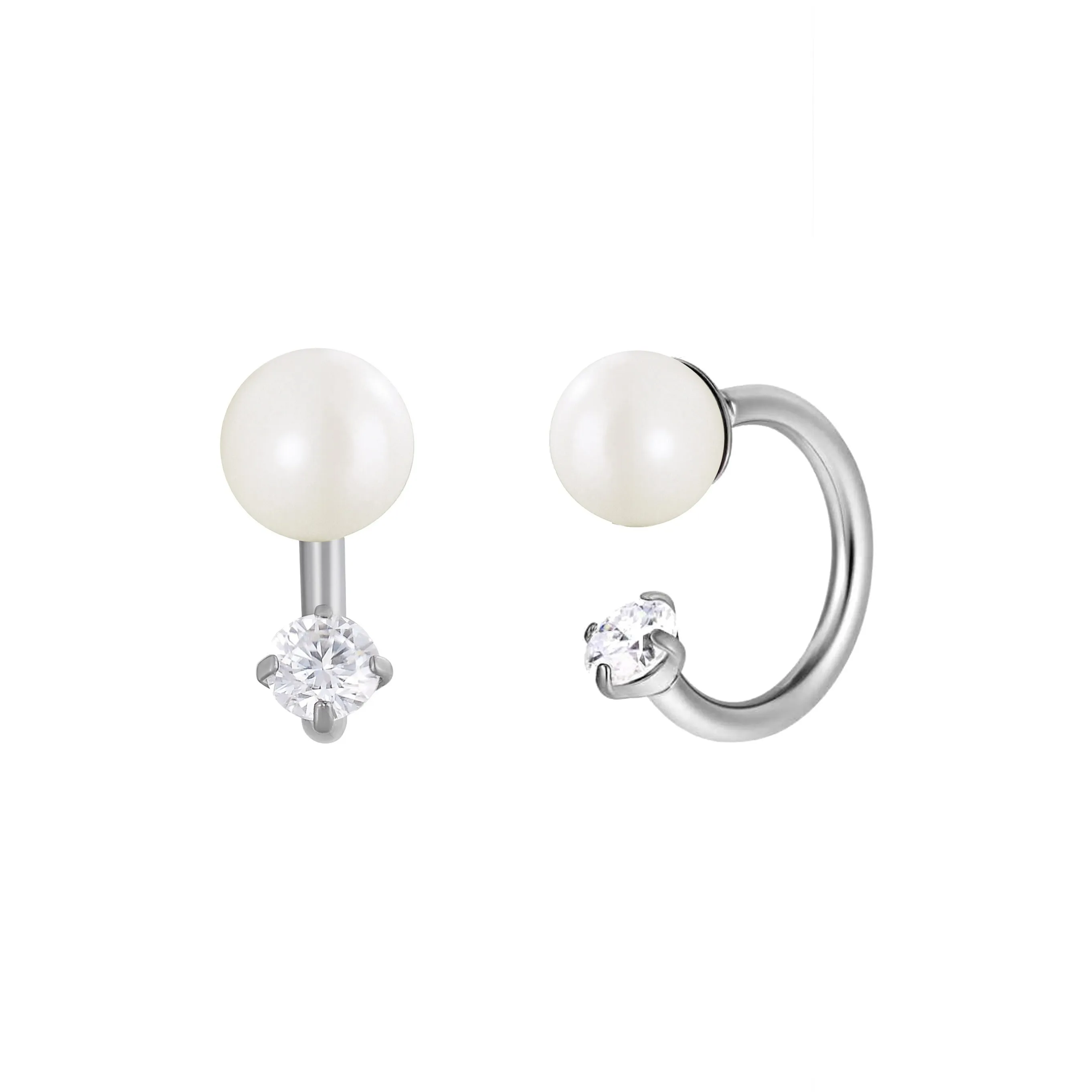 ICEGANG F136 Серьги-гвоздики из титанового сплава Унисекс