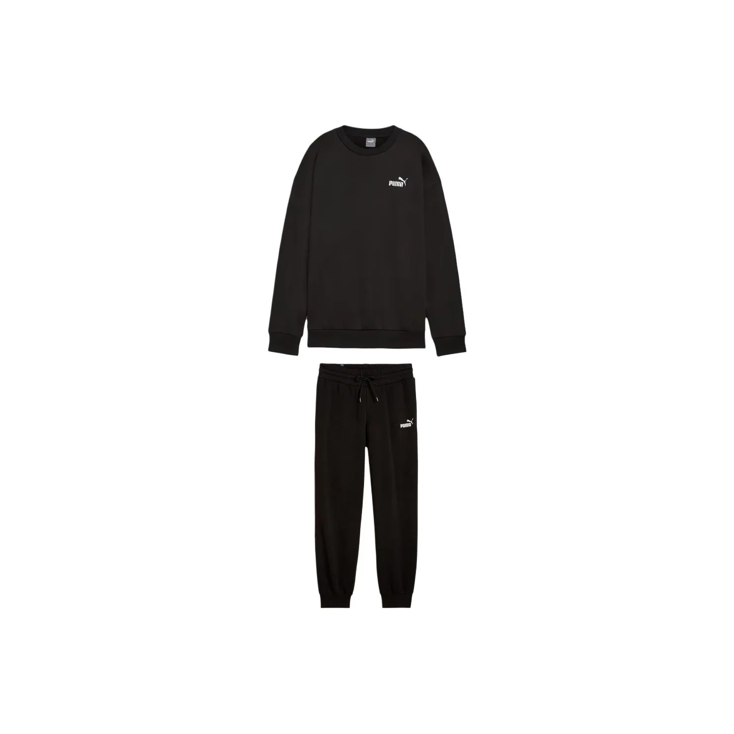 PUMA Комплект Черный Топ + Черный Низ Женские Спортивные Костюмы Толстовки