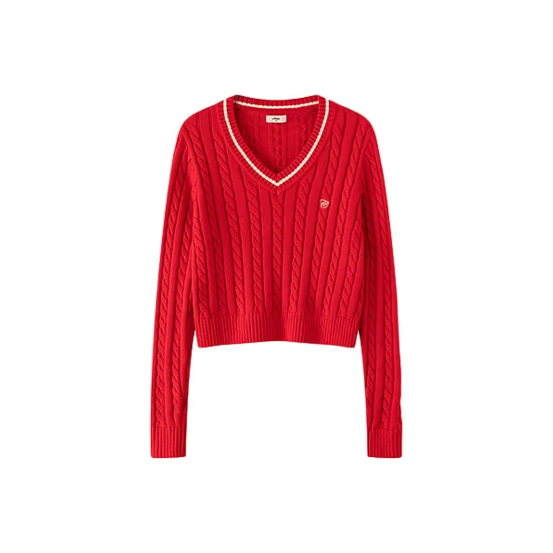 CHUU Настоящий Красный Женский Трикотаж