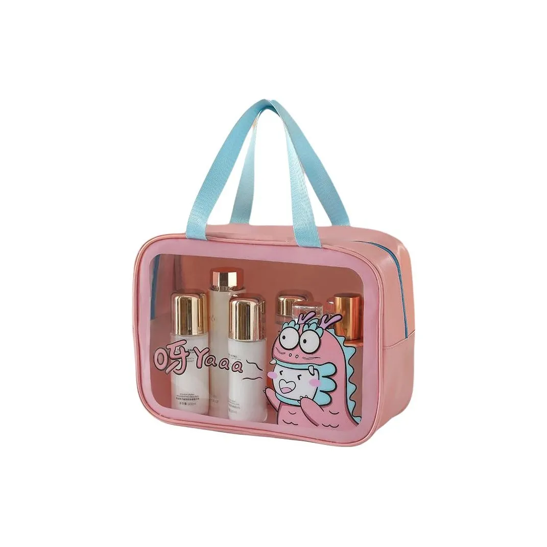 PureLove Cute Cartoon Водонепроницаемая пляжная сумка для плавания с большой вместимостью и TPU прозрачный материал