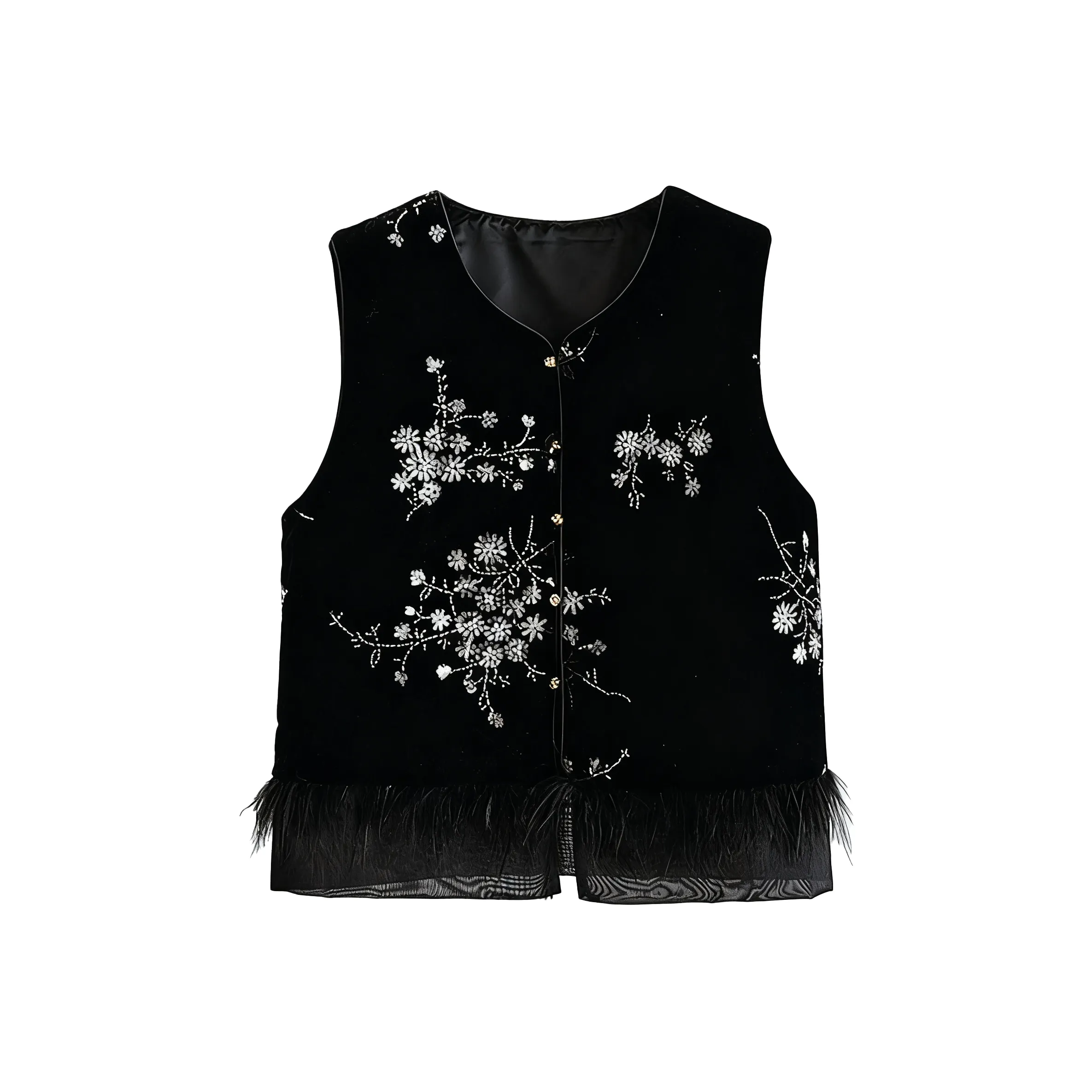 AURORA DIARY Черные Женские Жилеты