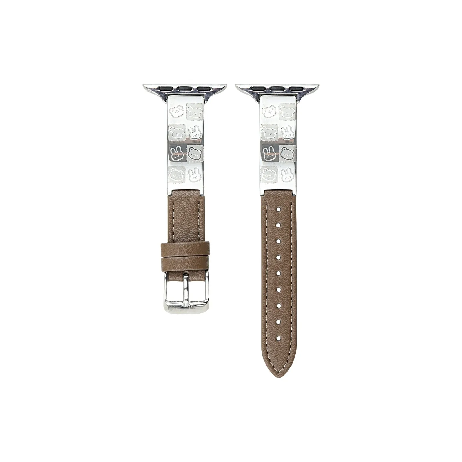 WOZUISHUAI Ремешок Apple Совместимость Металл Кожа Материал