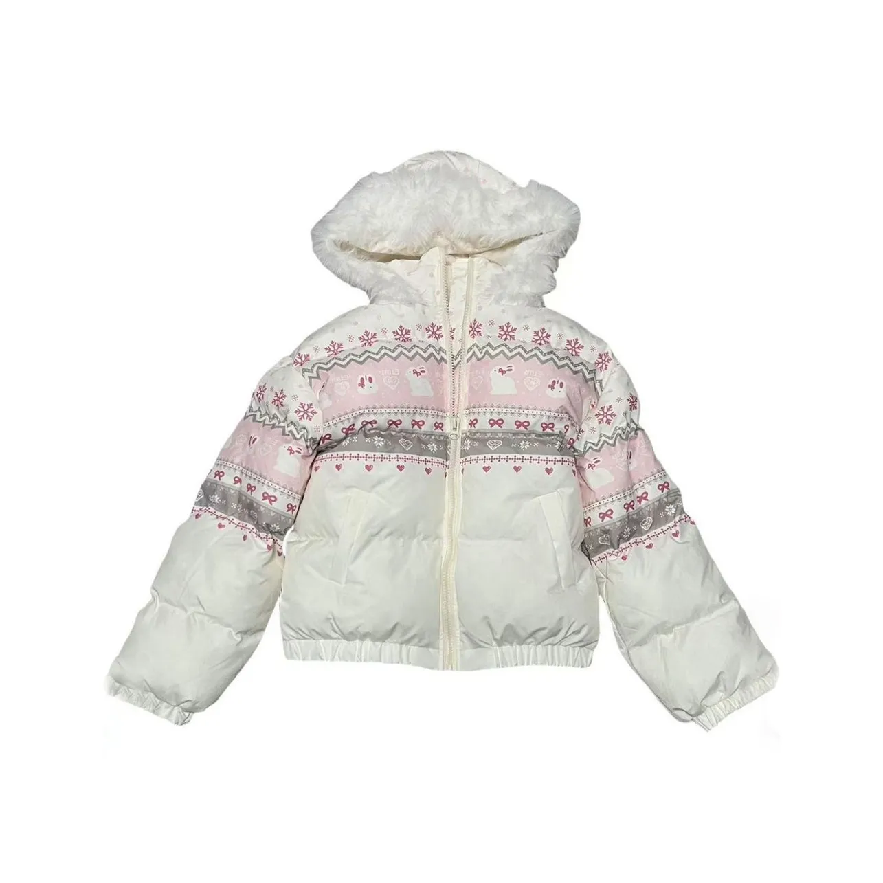 STARFEI Белый Женский Пуховик