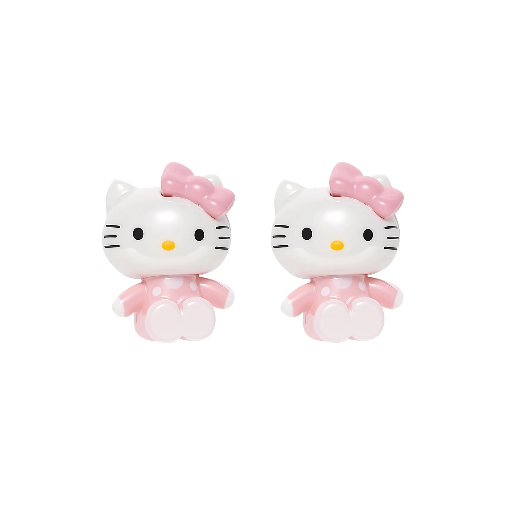 Серьги-гвоздики из серебра S925 с брендом Sanrio женские