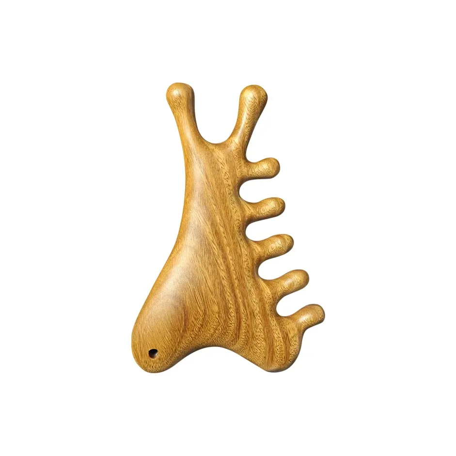 YOUWANGGU Зеленый сандал Four In One Массажная расческа