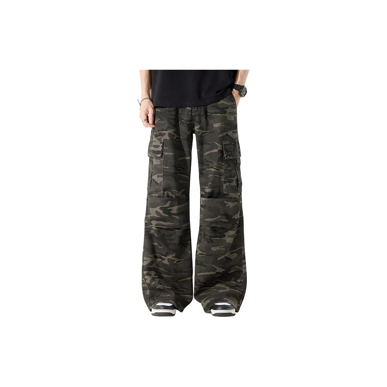 IZZUE Камуфляж Унисекс Карго Брюки