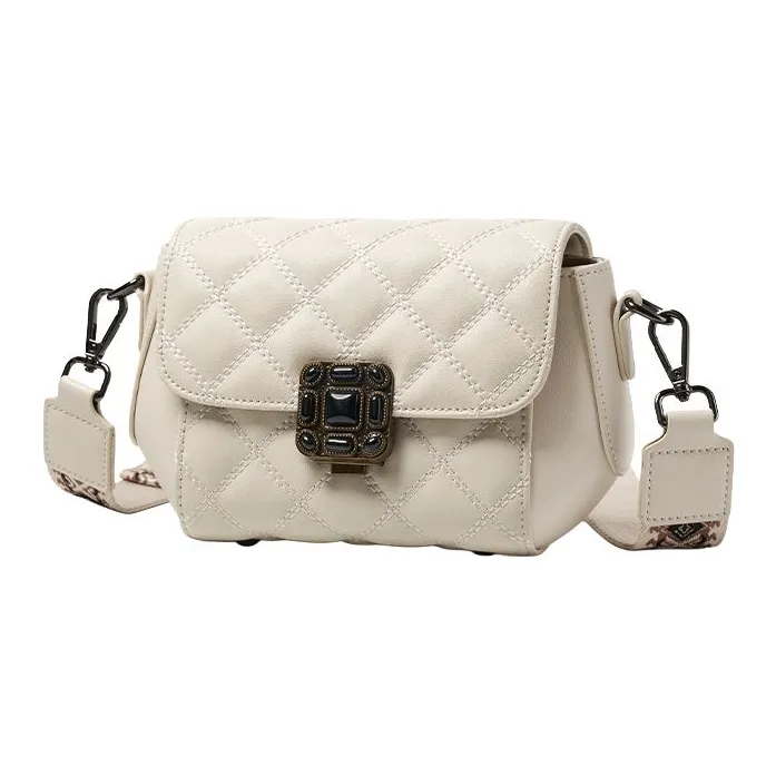 AOKANG Сумка через плечо из коровьей кожи стандартная элегантная женская белый классический черный