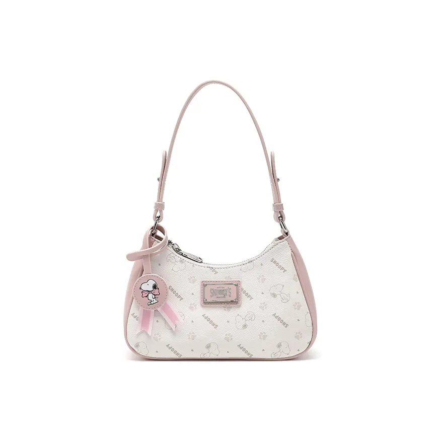 SNOOPY ПУ (полиуретан) и ПВХ Сумка через плечо Женская Розовая