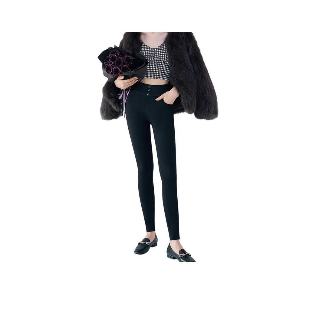 FAVMARTHA Черные Женские Леггинсы