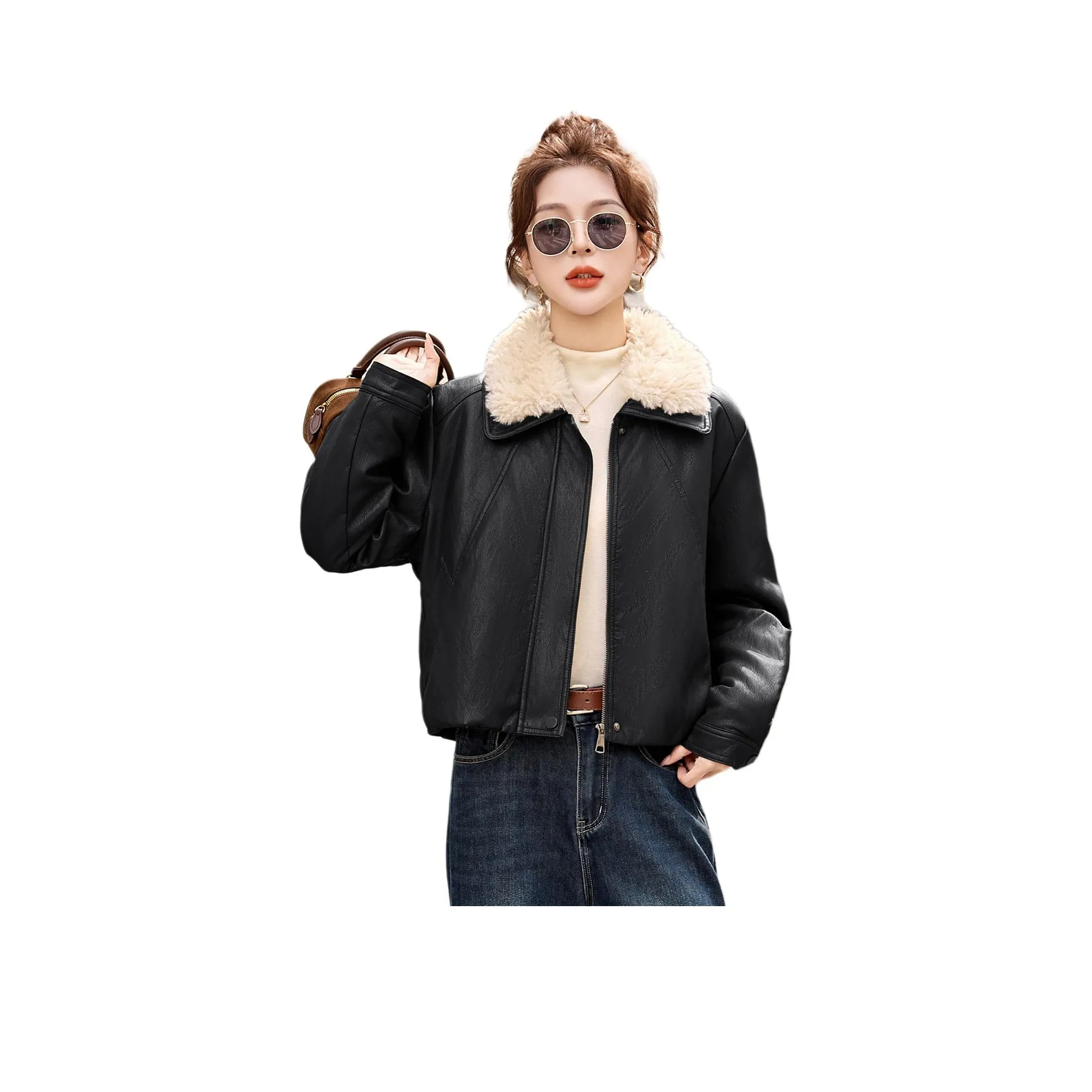 Куртка из кожи Kangaroo женская