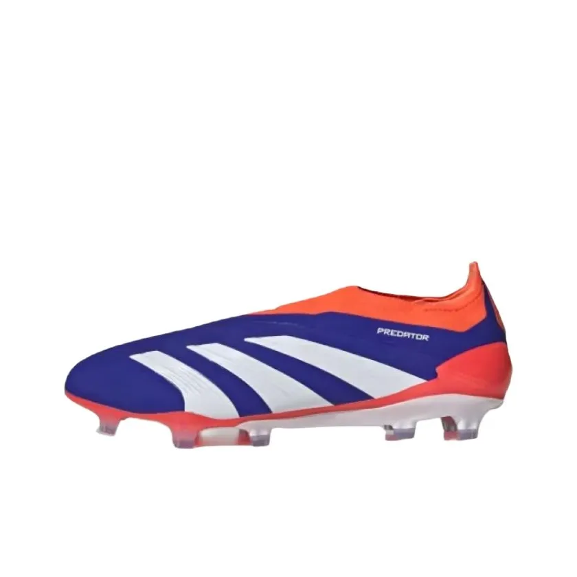 Adidas PREDATOR ELITE Slip-resistant Abrasion-resistant Футбольные бутсы Унисекс Синий Красный Белый