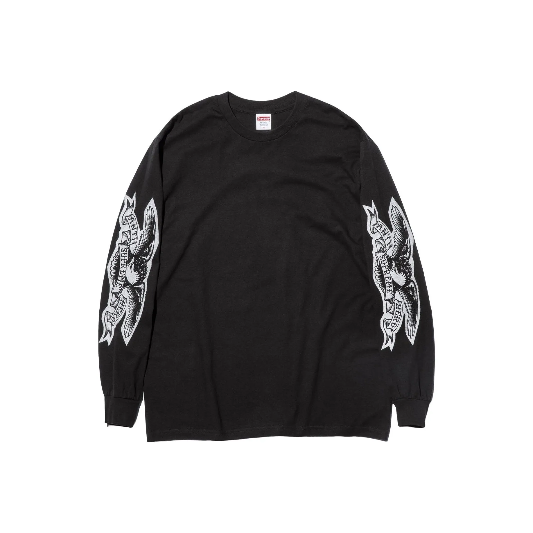 Supreme x ANTIHERO Fw25 WEEK12 EAGLE L S футболка с длинным рукавом унисекс