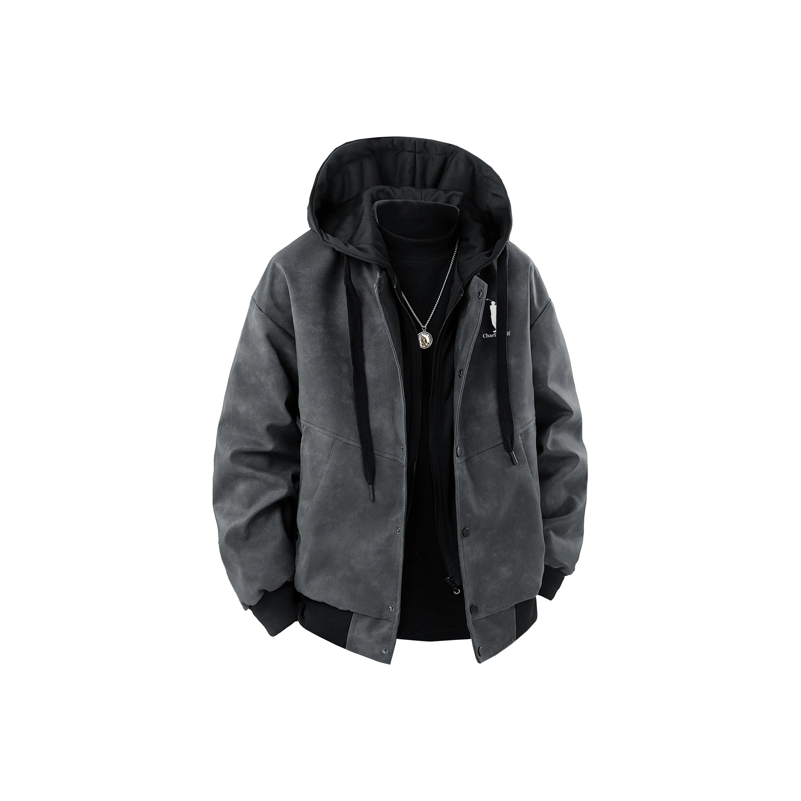 CHARLIE GOLF Кожа Куртка Пальто Унисекс