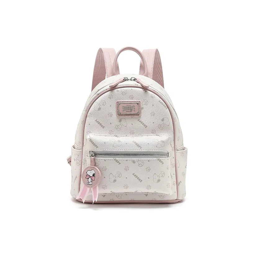 SNOOPY PU (полиуретан) Рюкзак Стандартный Женский Розовый