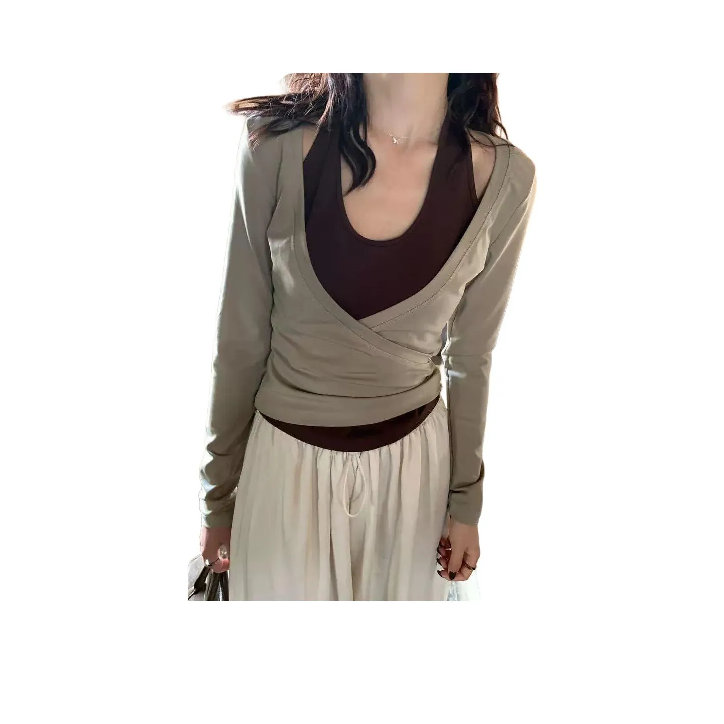 Little LU Studios Длинный рукав Т-рубашка Женская