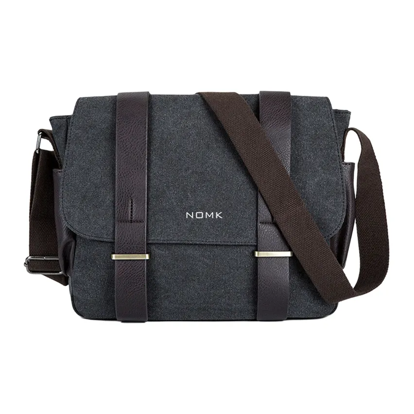 NOMK Холст Курьерская Сумка Велосипедная Сумка Рюкзак Сумка через плечо Стандартная Унисекс Серый Хаки Черный