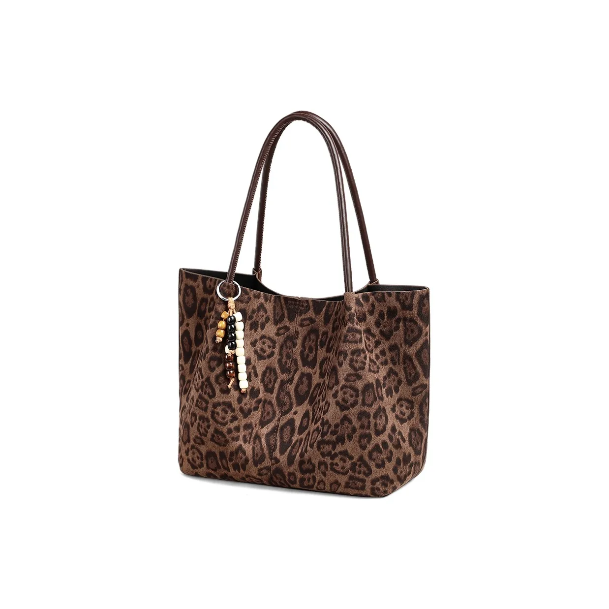 C°BANNER Сумка через плечо из синтетической кожи среднего размера с женским леопардовым принтом кофейного цвета