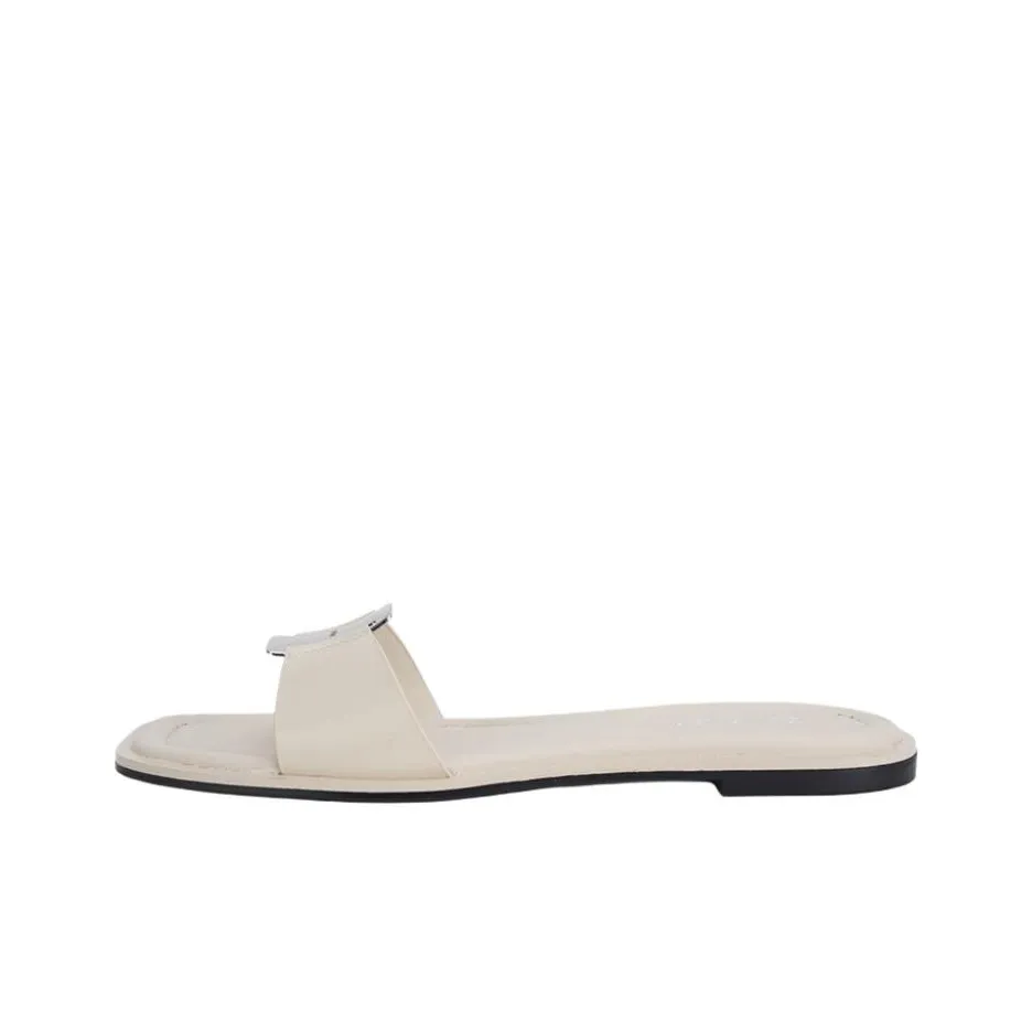 CKJ CALVIN KLEIN JEANS Шлепанцы Женские Бежевые