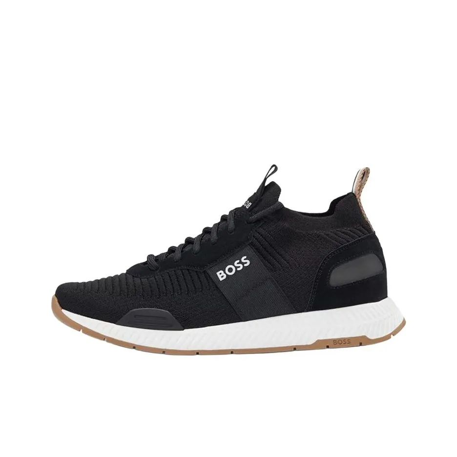 Hugo Boss Устойчивый к истиранию Низкий Топ Casual Мужской Черный