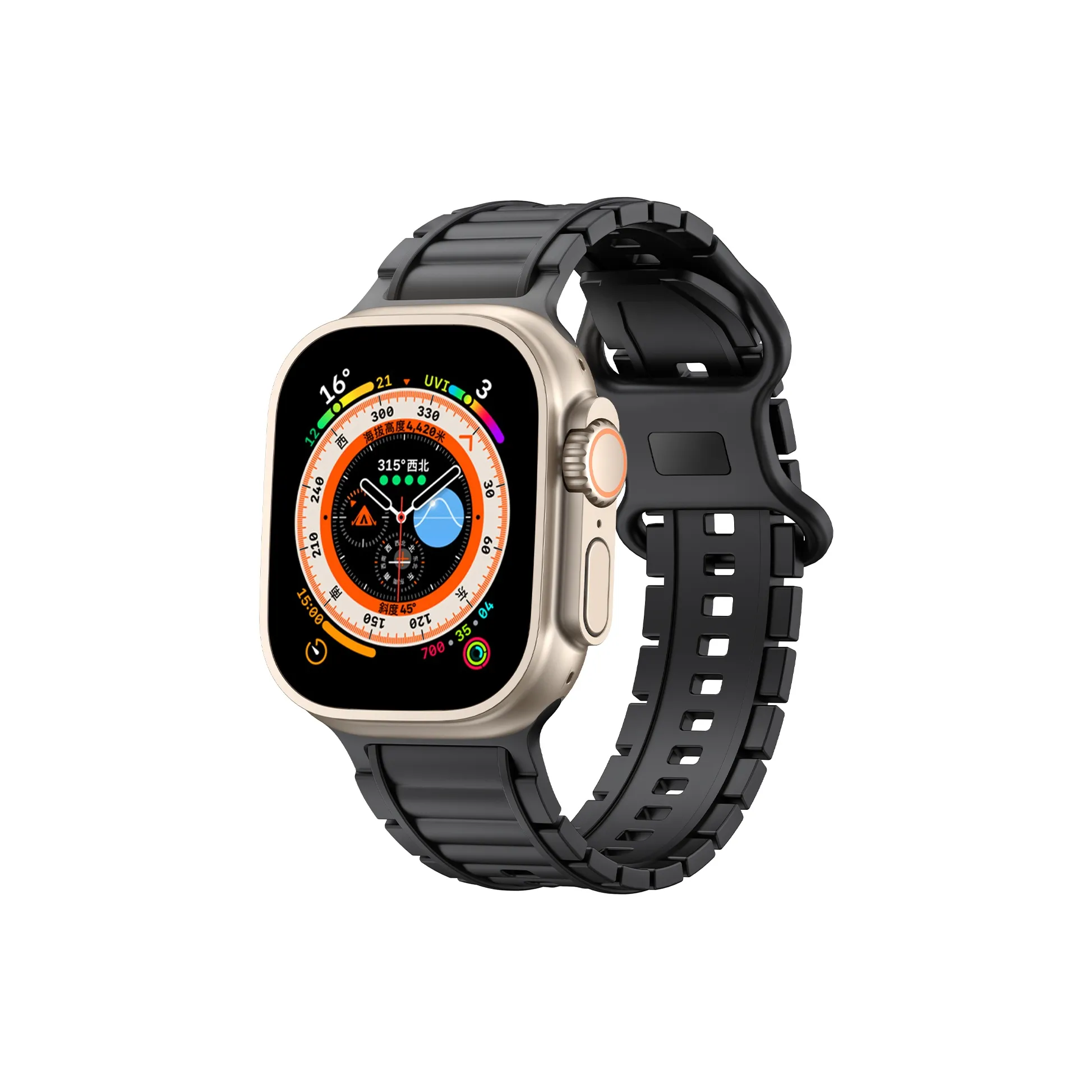 DAOWEI Ремешок Apple Совместимость Резиновый Материал 232 мм