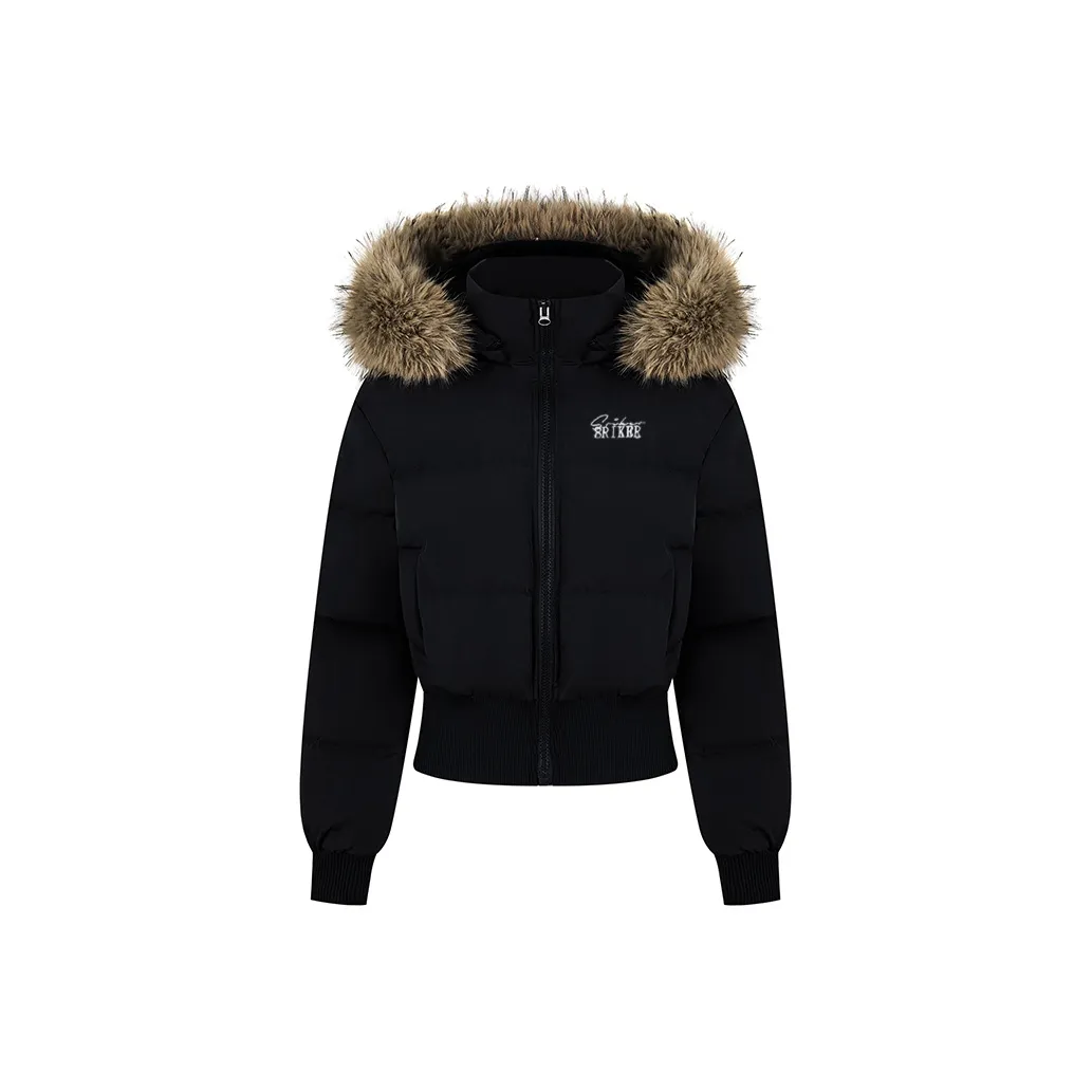 SISC Черный [Утолщенный Термический Флагманское Издание] Женские Пуховики