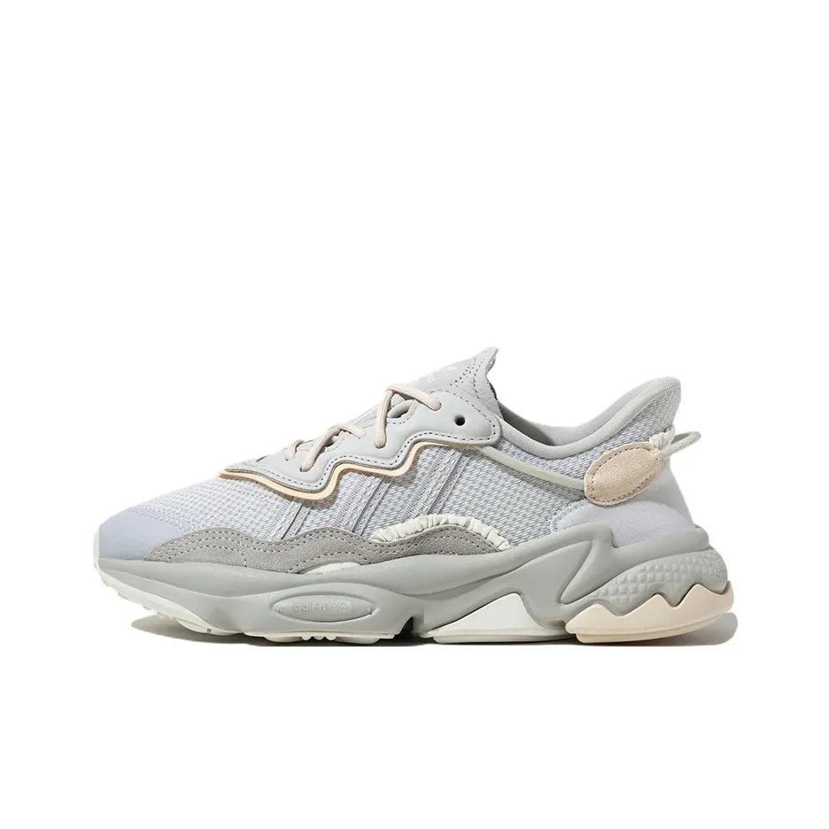 Adidas Originals Ozweego Шок Абсорберы Противоскользящие Устойчивые к Износу Низкий Топ Повседневный Женский Серый Белый