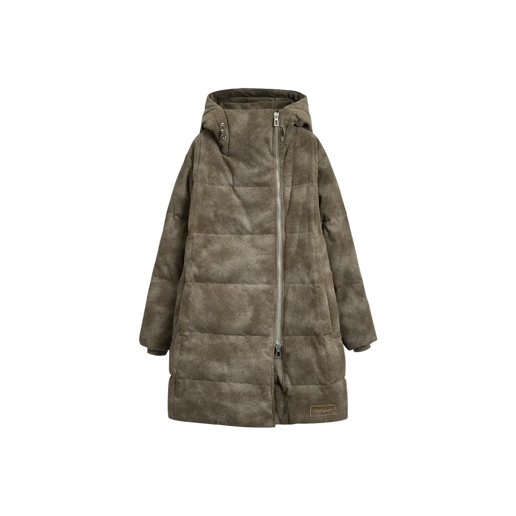 Desigual Army Green Women's Down Jackets