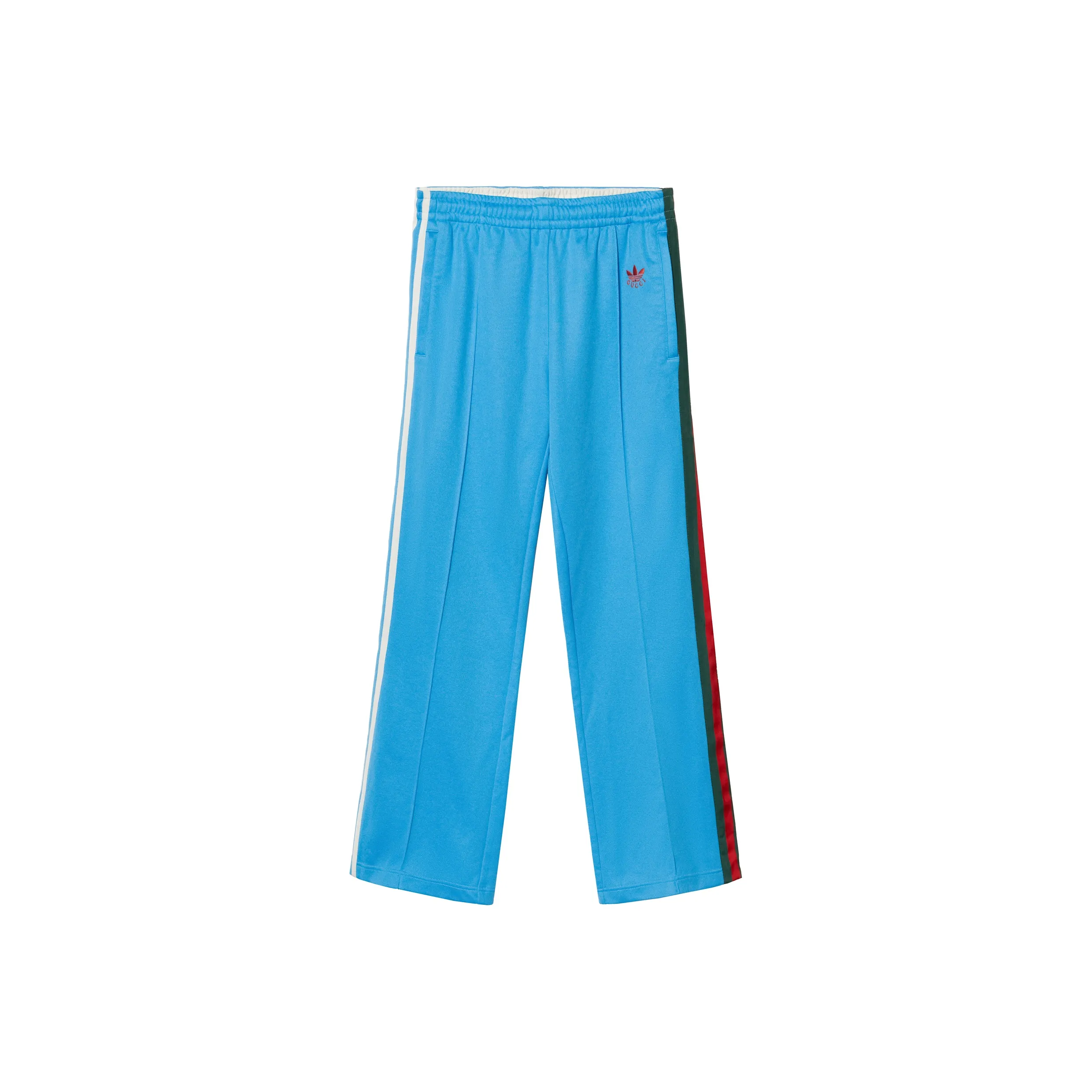 GUCCI X ADIDAS X GUCCI Co Брендированная Серия SS22 Вязаные Спортивные Штаны Мужские Светло-Синие