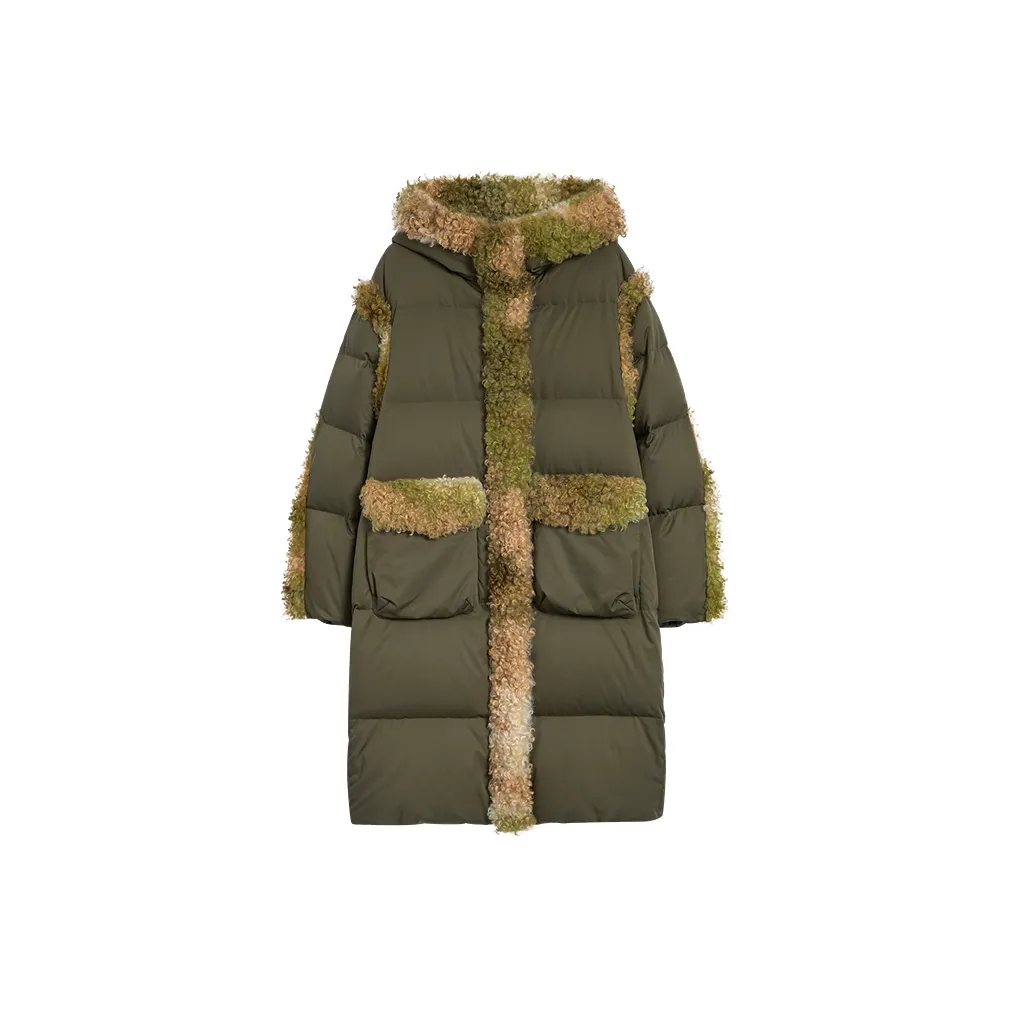 Desigual Army Green Women's Down Jackets