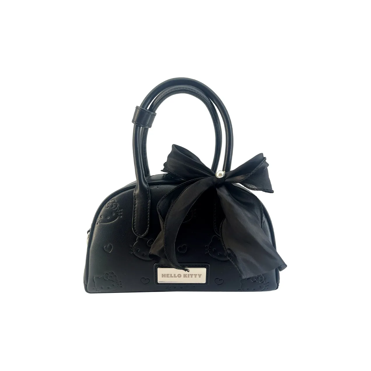 Miniso ПУ (полиуретан) Одно плечо Сумка Женская Черная Серебряная