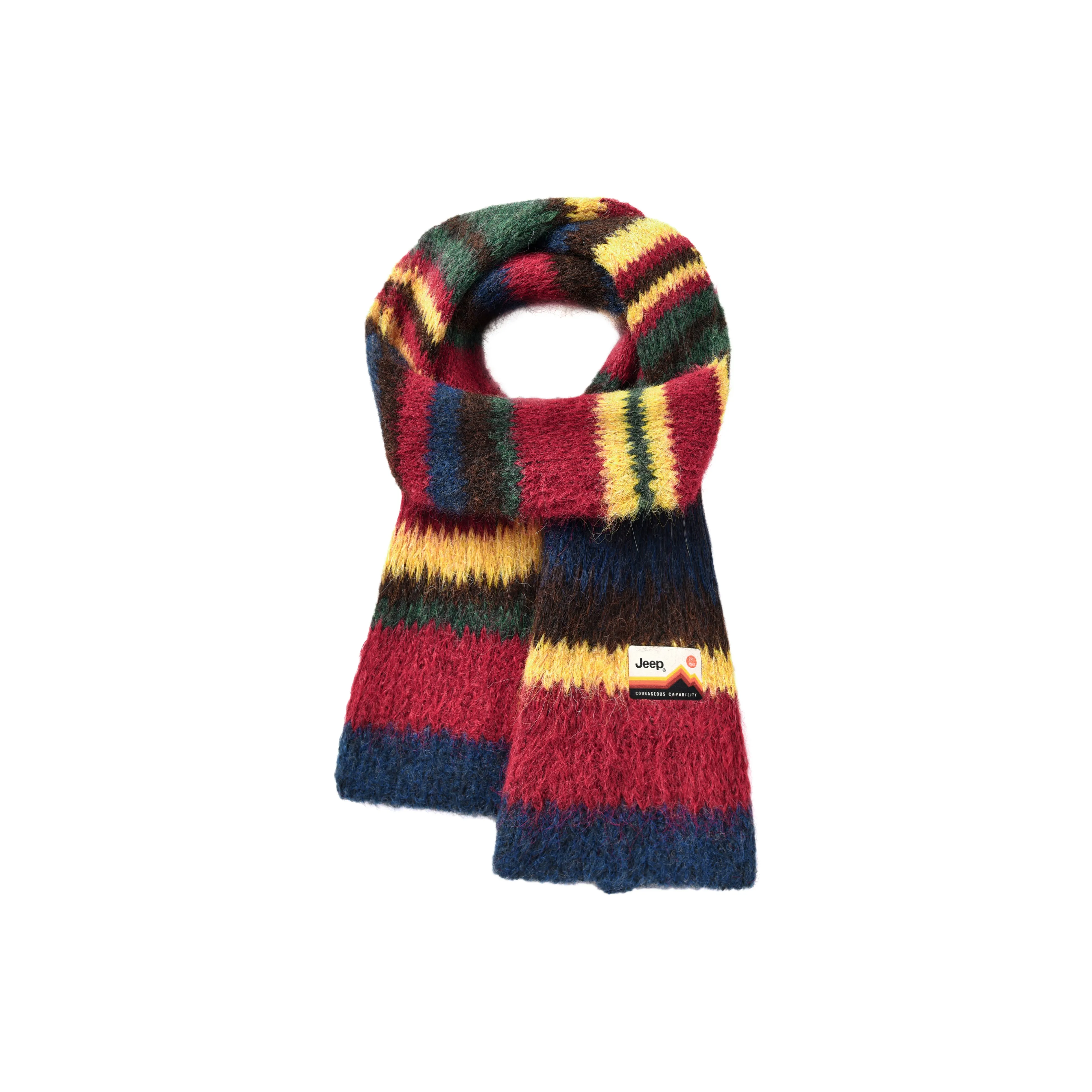 Jeep Смесовая шерсть Вязаные шарфы Унисекс
