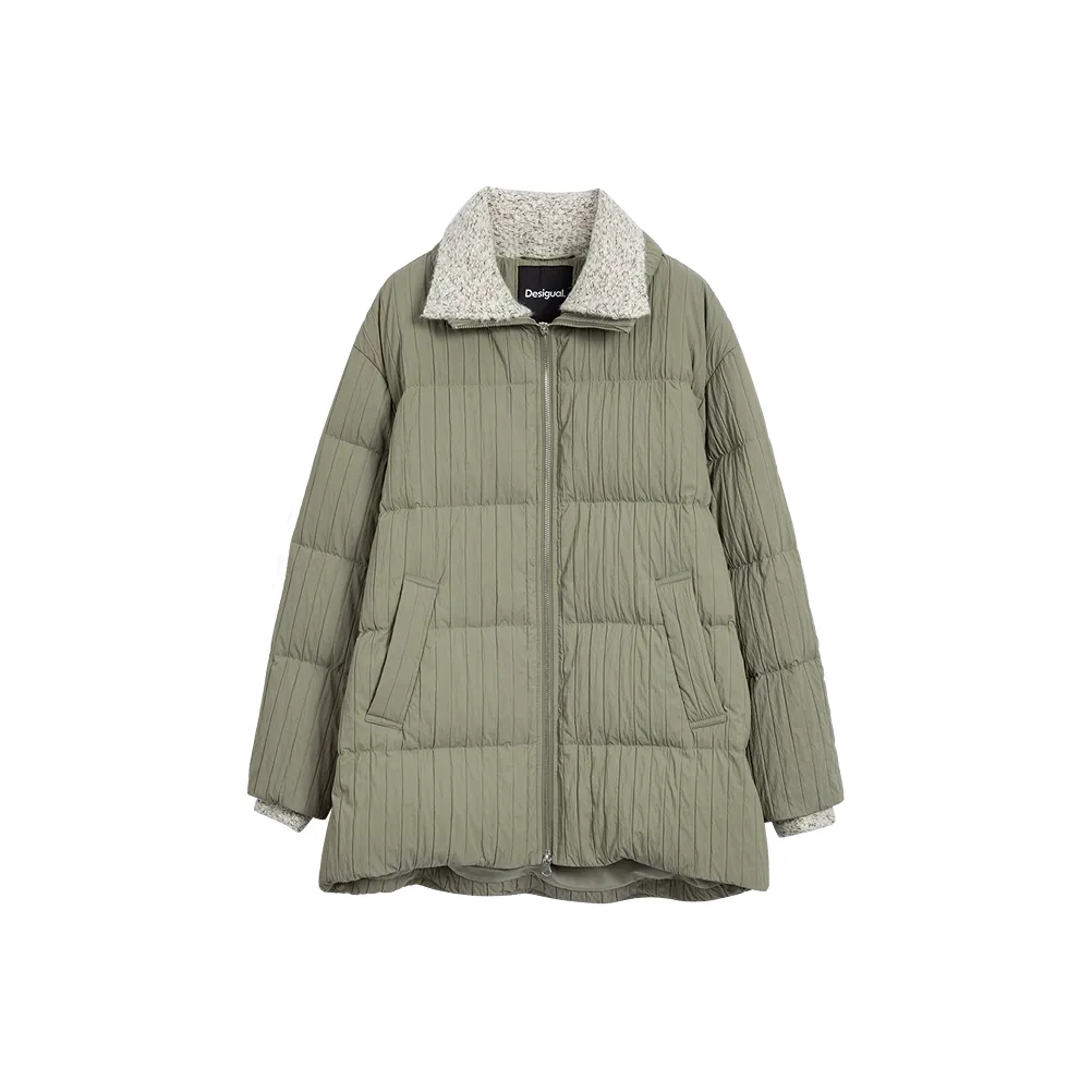 Desigual Шалфей Зеленый Женский Пуховик