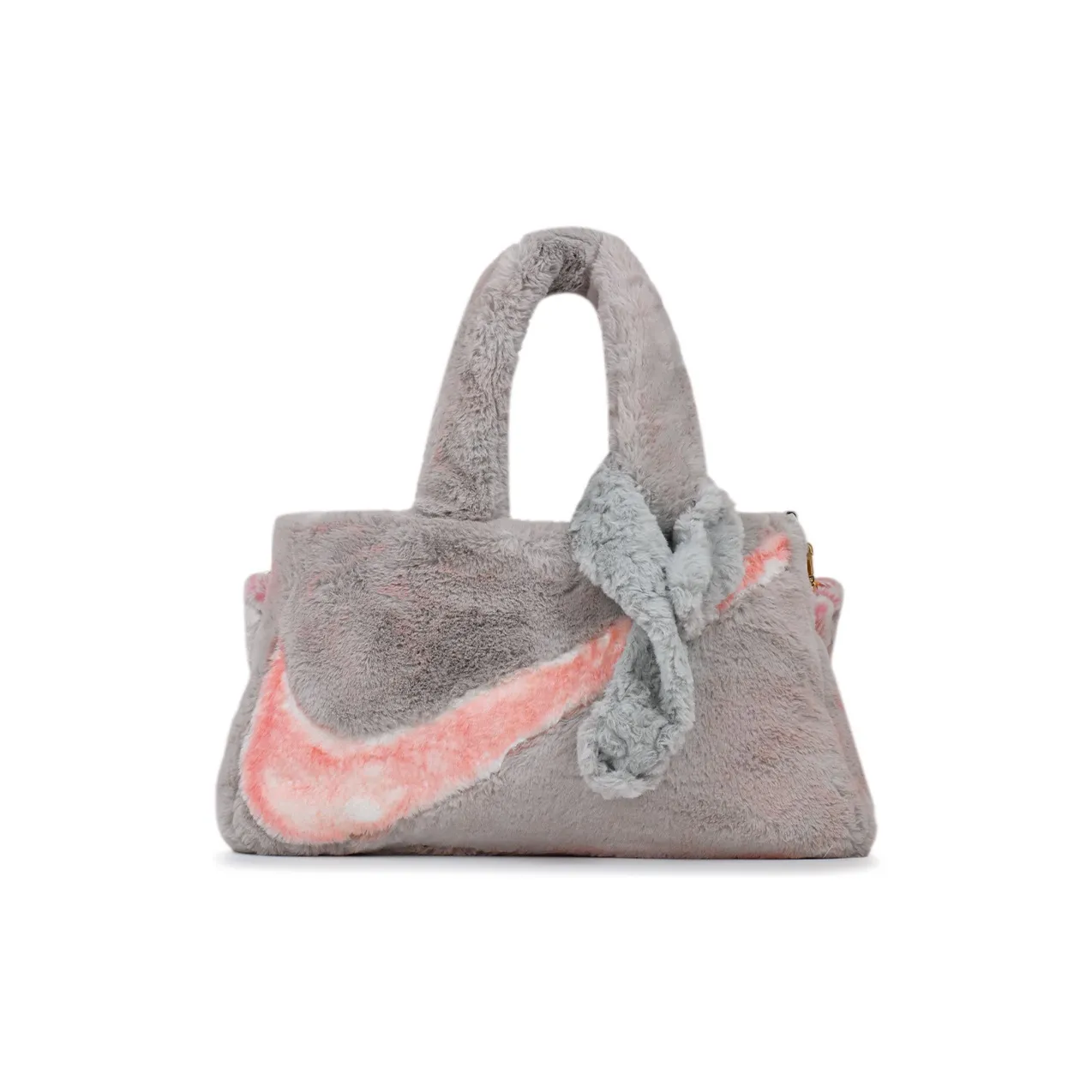 Nike Ткань Тоут Сумка Сумка для покупок Сумка на плечо Сумка женская серая и розовая