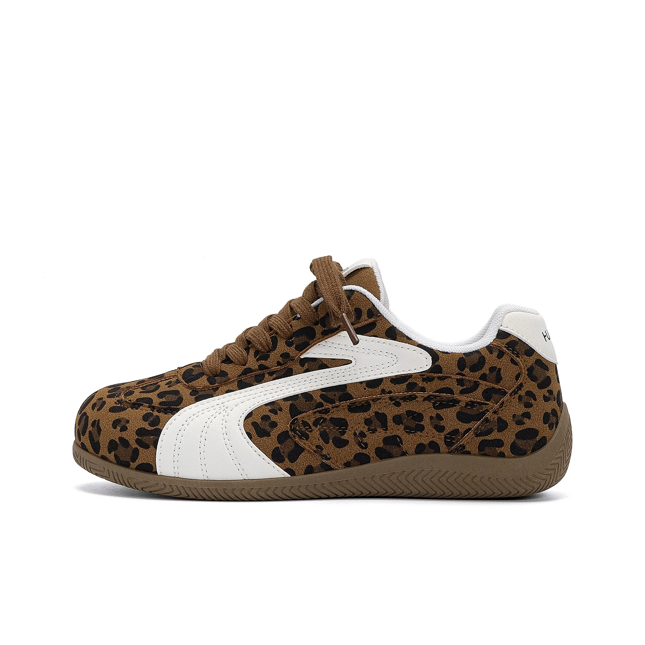 HUANQIU Легкий Coating Низкий Топ Повседневная Обувь Женская с Леопардовым Принтом