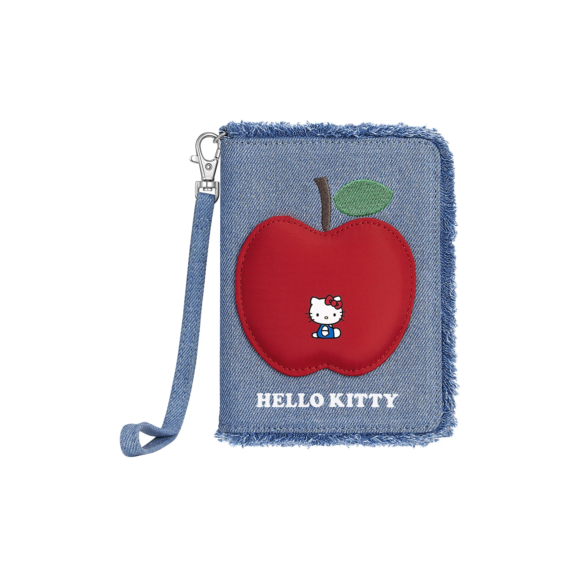 Sanrio Hello Kitty Denim Passport HOLDER Standard Women's Blue