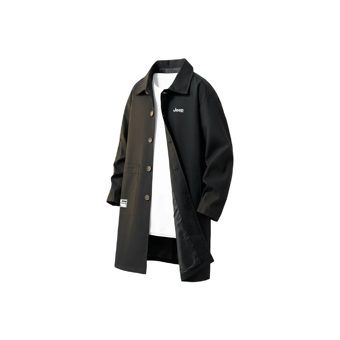 Jeep Lifestyle Outdoor Casual Тренчкот Унисекс