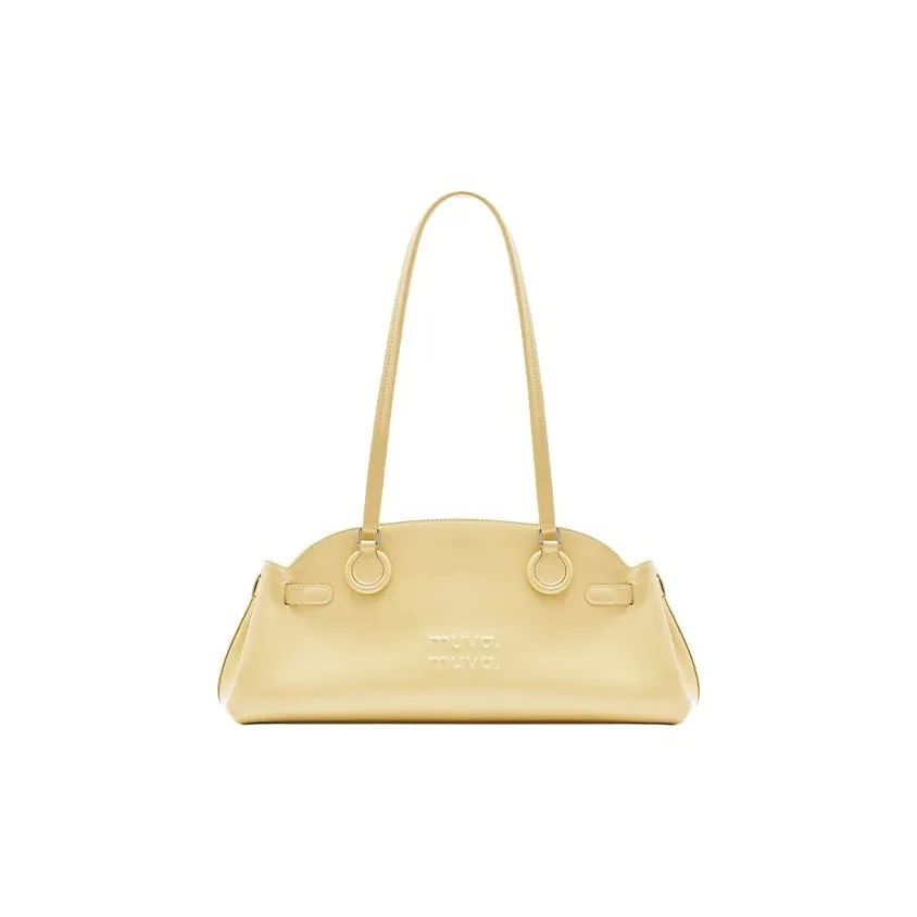 MUVA Коровья кожа Багетная сумка Сумка через плечо Средняя Женская Многоцветная