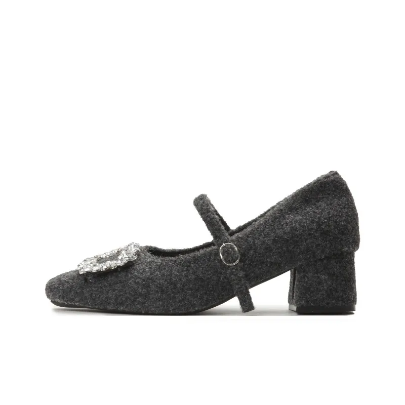 CIELMODE Грубый каблук Туфли Мэри Джейн Женские