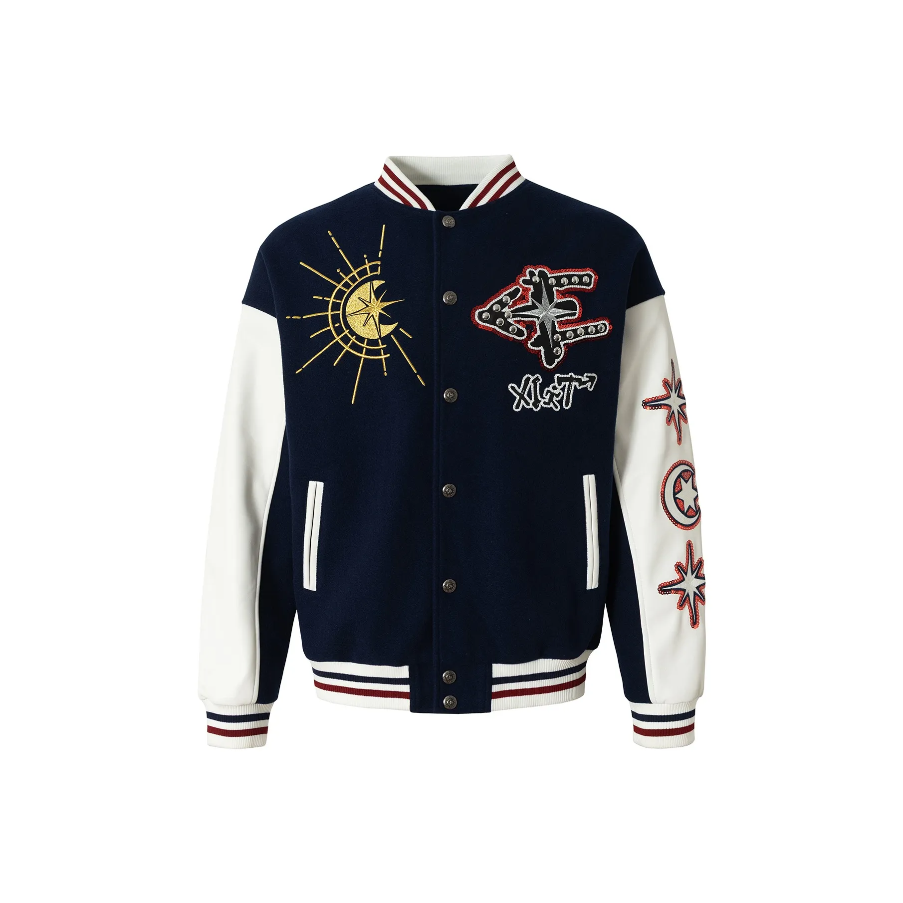 OKME Темно-синие унисекс бейсбольные Джерси