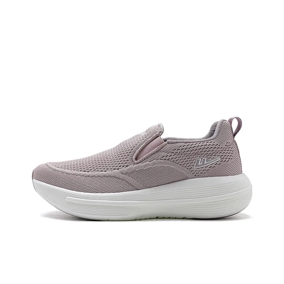 Warrior Slip-On Обувь Амортизация Дышащая Противоскользящая Низкий Топ Повседневная Обувь Женская Лотос Фиолетовый