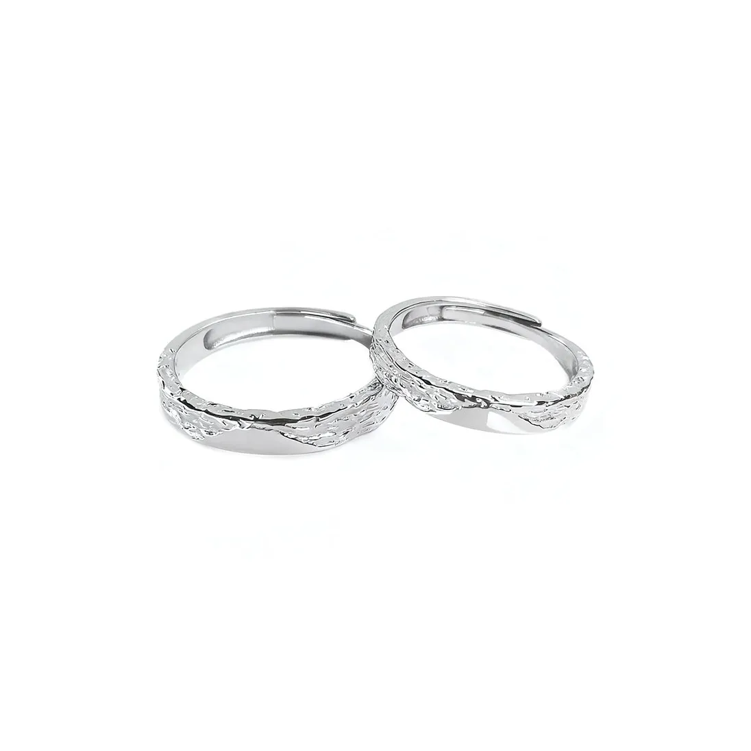 YUNLI 18К Белое Золото с Покрытием Медные Кольца Унисекс