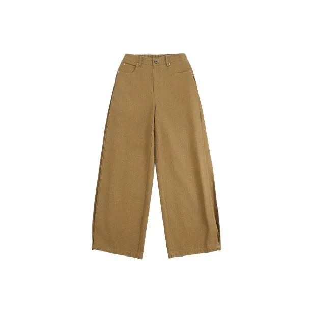 Sameuoo Хаки Унисекс Повседневные Брюки