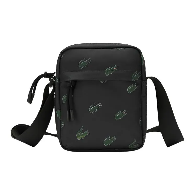 Сумка через плечо из ткани LACOSTE Collaboration стандартная унисекс темно-синий зеленый