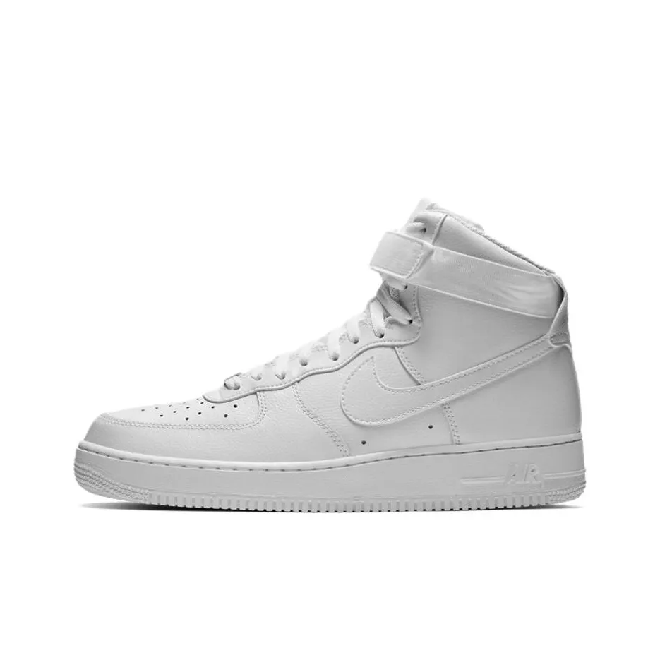 Nike Air Force 1 High '07 High Топ Скейтборд Кроссовки Мужские Чисто Белые